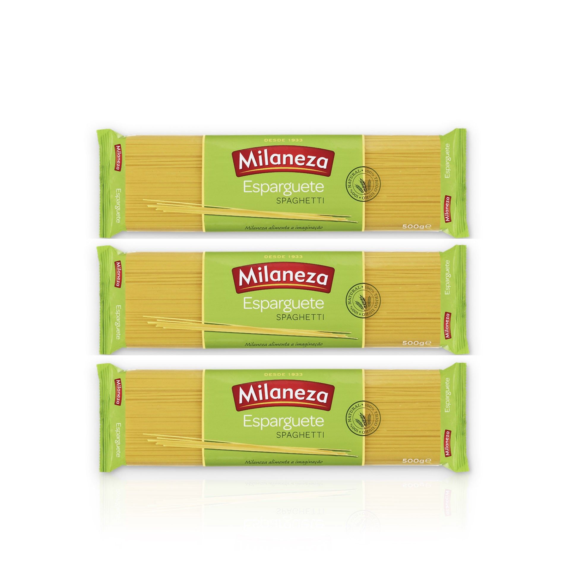 Milaneza Massa Esparguete 500 gr - Pack 3 x 500 gr