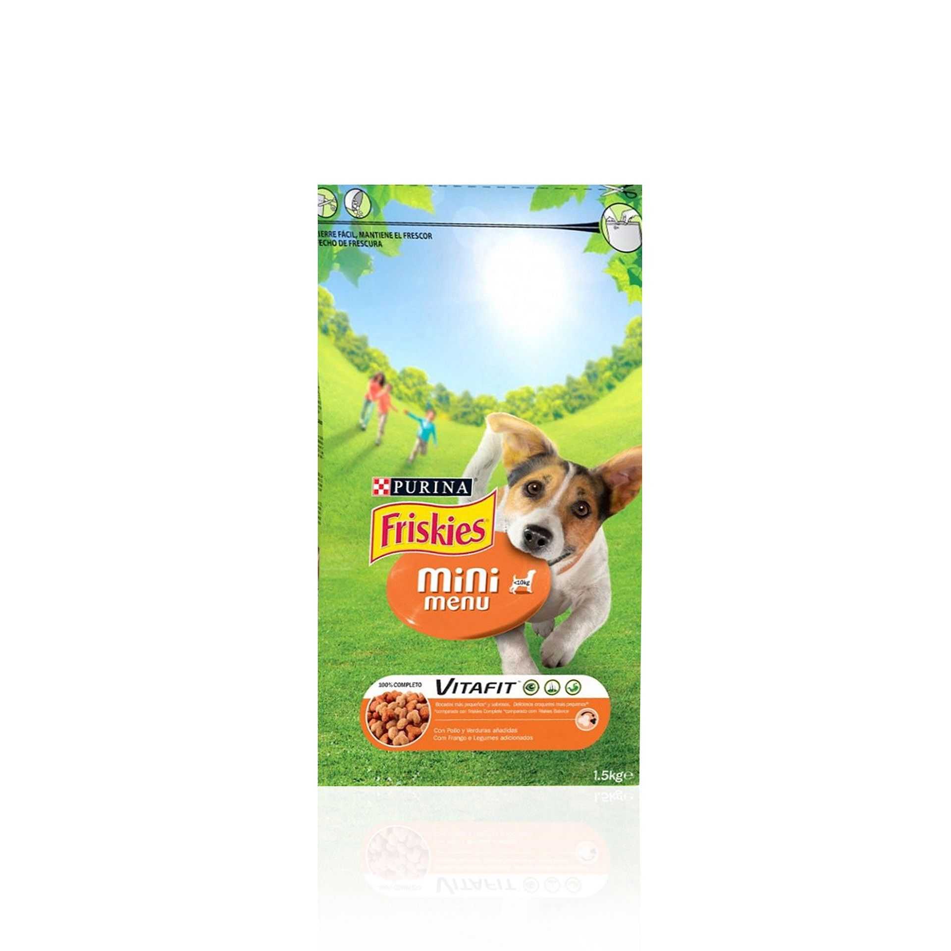 Purina Friskies Mini Menu Ração para Cão Adulto Pequeno com Frango e Legumes 1,5 kg - Image 2